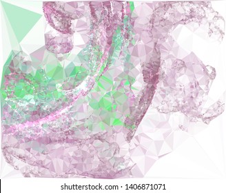 Modern low polygonal abstract background. Triangle geometric pattern.