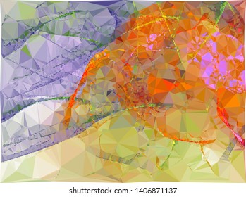Modern low polygonal abstract background. Triangle geometric pattern.