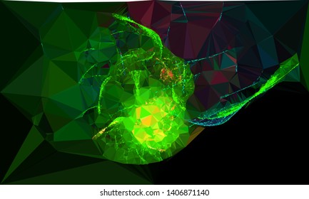 Modern low polygonal abstract background. Triangle geometric pattern.