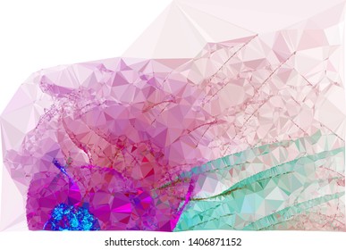 Modern low polygonal abstract background. Triangle geometric pattern.