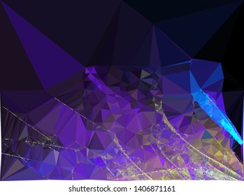 Modern low polygonal abstract background. Triangle geometric pattern.