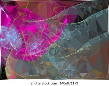 Modern low polygonal abstract background. Triangle geometric pattern.