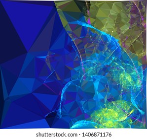 Modern low polygonal abstract background. Triangle geometric pattern.