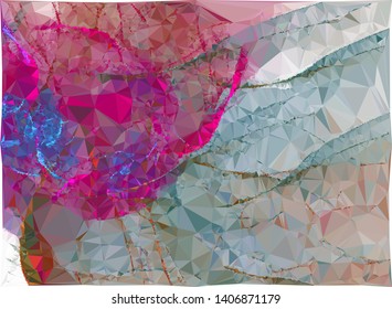 Modern low polygonal abstract background. Triangle geometric pattern.