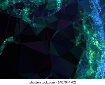Modern low polygonal abstract background. Triangle geometric pattern.