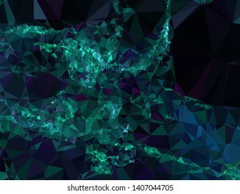 Modern low polygonal abstract background. Triangle geometric pattern.