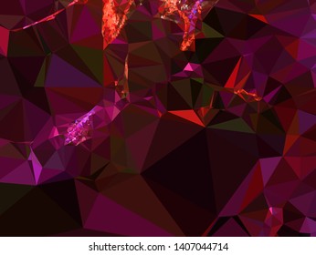 Modern low polygonal abstract background. Triangle geometric pattern.