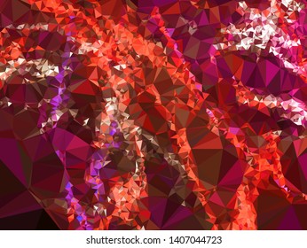 Modern low polygonal abstract background. Triangle geometric pattern.