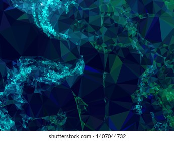 Modern low polygonal abstract background. Triangle geometric pattern.
