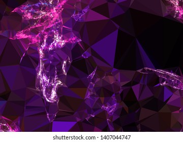 Modern low polygonal abstract background. Triangle geometric pattern.