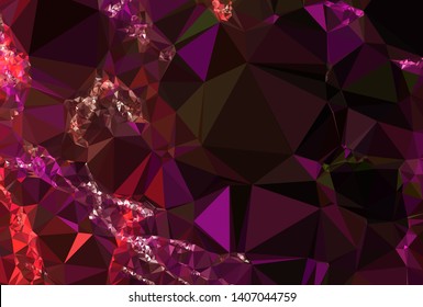 Modern low polygonal abstract background. Triangle geometric pattern.