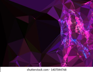 Modern low polygonal abstract background. Triangle geometric pattern.