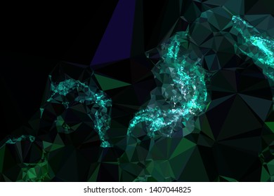 Modern low polygonal abstract background. Triangle geometric pattern.
