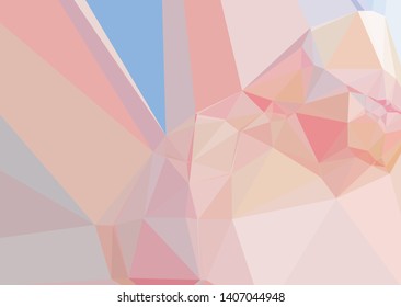 Modern low polygonal abstract background. Triangle geometric pattern.