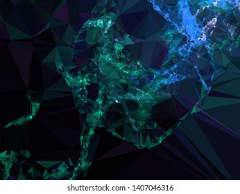 Modern low polygonal abstract background. Triangle geometric pattern.