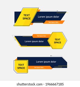 Modern lower third banner template  design