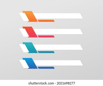 Modern lower third banner template