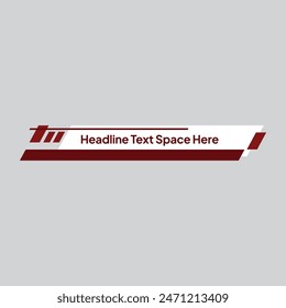 Modern Lower Third Template Vector Illustration