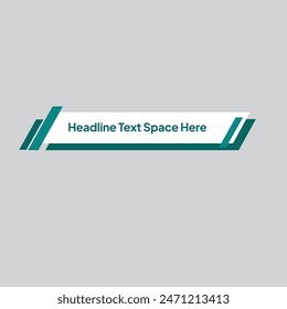 Modern Lower Third Template Vector Illustration