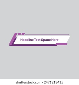 Modern Lower Third Template Vector Illustration