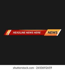 Modern lower third vector design