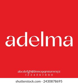 modern lowercase alphabet font vector