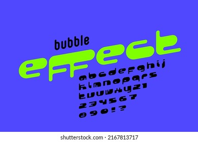 Modern lowercase style font design, alphabet letters and numbers vector illustration