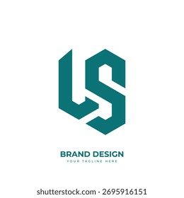 Modern LS SL abstract letter monogram logo with simple unique minimal design for creative branding.