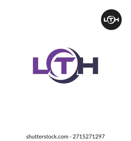 Modern LTH Monogram – Clean 3-Letter Logo Template