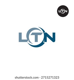 Modern LTN Monogram – Clean 3-Letter Logo Template