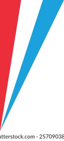 A modern Luxembourg flag icon with horizontal stripes of red, white, and light blue in a sleek corner flag design. Perfect for projects celebrating Luxembourg’s culture, national pride, and heritage.