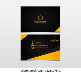 Modern and luxurious business card template design. Vector illustration