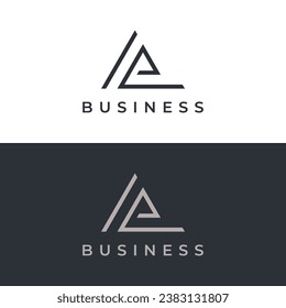 Modern and luxurious geometric triangle abstract logo element. Logo for business, brand and company.