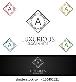 Modern Luxurious Royal Logo for Jewelry, Wedding, Hotel or Fashion