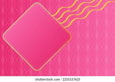 Modern luxury abstract background with golden line elements. modern pink background vector for design
