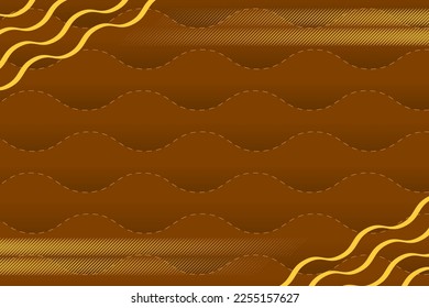Modern luxury abstract background with golden line elements. modern golden brown background vector for design