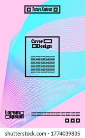 Modern luxury abstract pattern background with line texture for business brochure cover design. Purple, red, yellow and green vector banner poster template