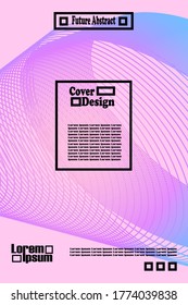 Moderner, abstrakter, luxuriöser, abstrakter Musterhintergrund mit Linienstruktur für das Cover-Design von Geschäftsbroschüren. Plakatvorlage für violette, rote, gelbe und grüne Vektorbanner