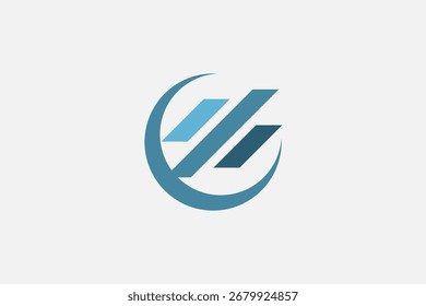 Modern luxury abstract technology logo