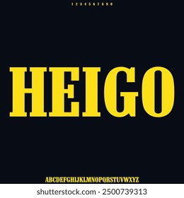 modern and luxury alphabet font vector