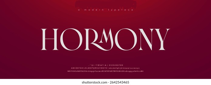 Modern Luxury alphabet letters font. Classic Elegant Modern Serif Lettering Minimal Fashion Logo. Typography decoration fonts for branding, wedding, logos. vector illustration
