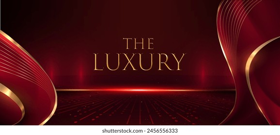 Modern Luxury Award Background. Premium Looking Graphic Template. Royal Look and Feel Banner. Elegant Anniversary Artwork. Elite Event Backdrop. Grand Celebration Invitation Card.