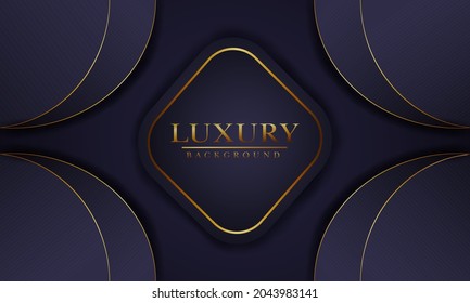 Modern luxury background Design.
3d VIP vector overlap layer on dark and shadow black space with abstract style for design.
graphic resource illustration Texture with golden and purple color.