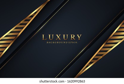 modern luxury background vector overlap layer on dark and shadow black space with abstract style for design. graphic illustration Texture with line golden Sparkles glitters dots element decoration.