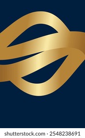 Modern luxury banner web template design golden wave shapes and gold lines with light effect on background.