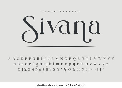 Modern luxury beauty font alphabet logo. Typography beautiful minimal elegant classic letter serif fonts fashion wedding vintage retro logos. vector illustration