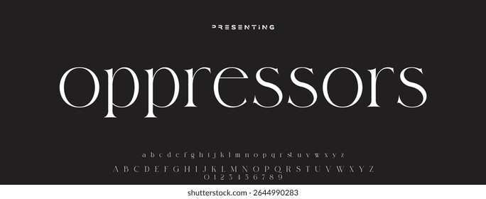 Modern luxury beauty font alphabet logo. Typography beautiful minimal elegant classic letter serif fonts fashion wedding vintage retro logos. vector illustration