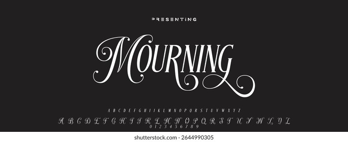 Modern luxury beauty font alphabet logo. Typography beautiful minimal elegant classic letter serif fonts fashion wedding vintage retro logos. vector illustration