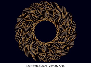 Moderno fondo abstracto negro de lujo con ondas para el Anuncio. Fondo de Vector con líneas. Elemento para el diseño aislado en perfecto colorido.