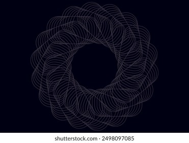 Modern Luxury black abstract background with waves for banner. Vector background with lines. Element for design isolated on perfect colorful.